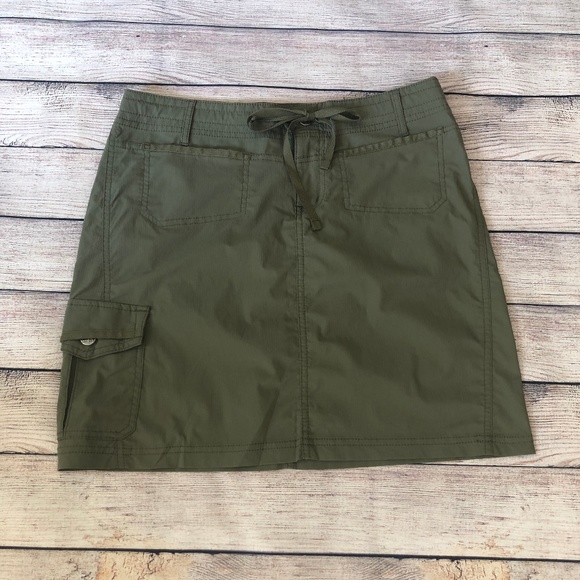 REI Dresses & Skirts - REI Cargo Military Green Skirt Size 6